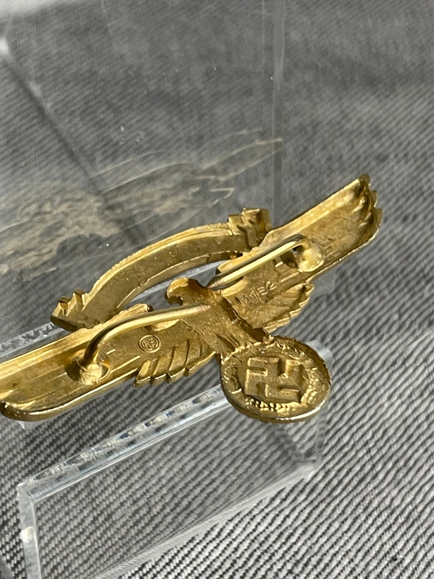 GERMAN WW2 NSKK MARINE KEPI / VISOR EAGLE RZM M1/52 RARE
