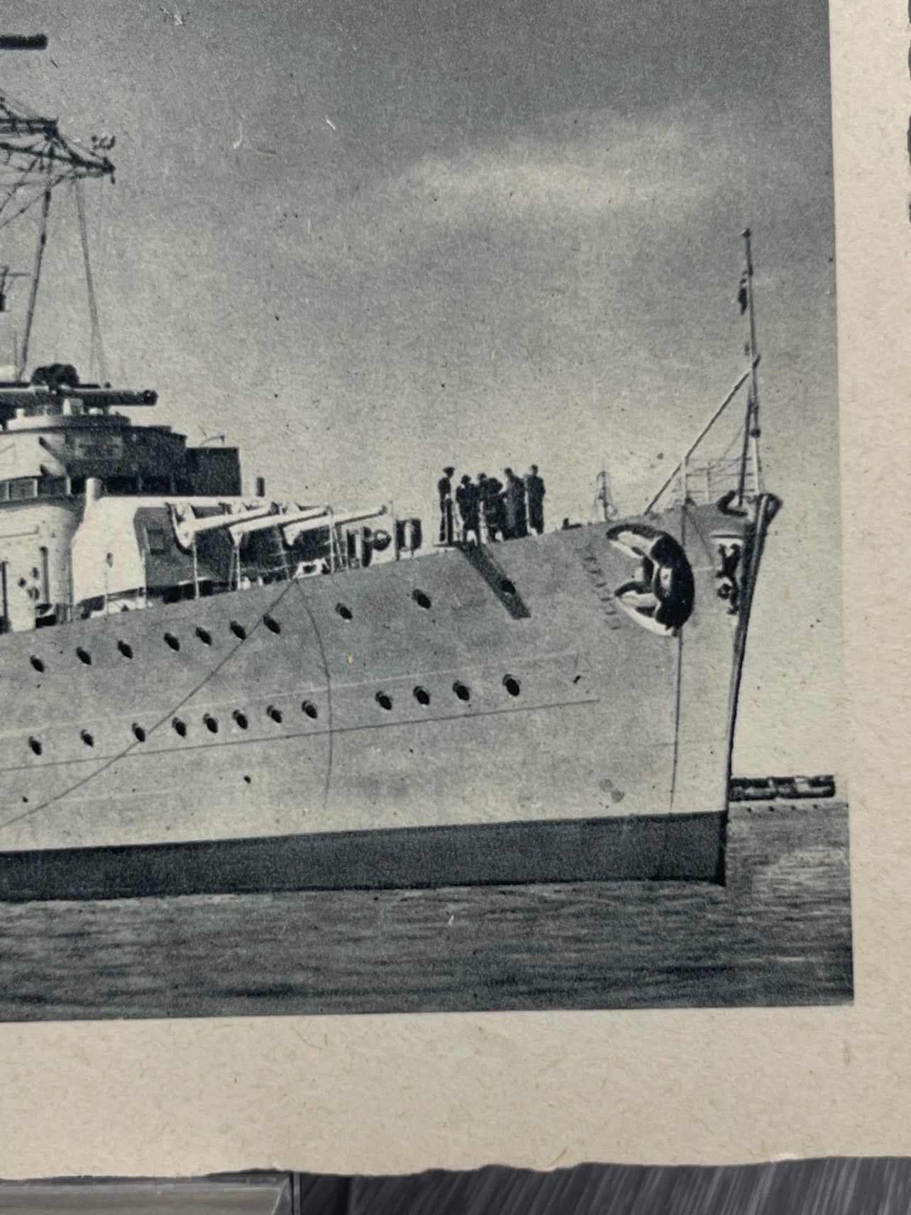 GERMAN WW2 CRUISER “LEIPZIG” POSTCARD