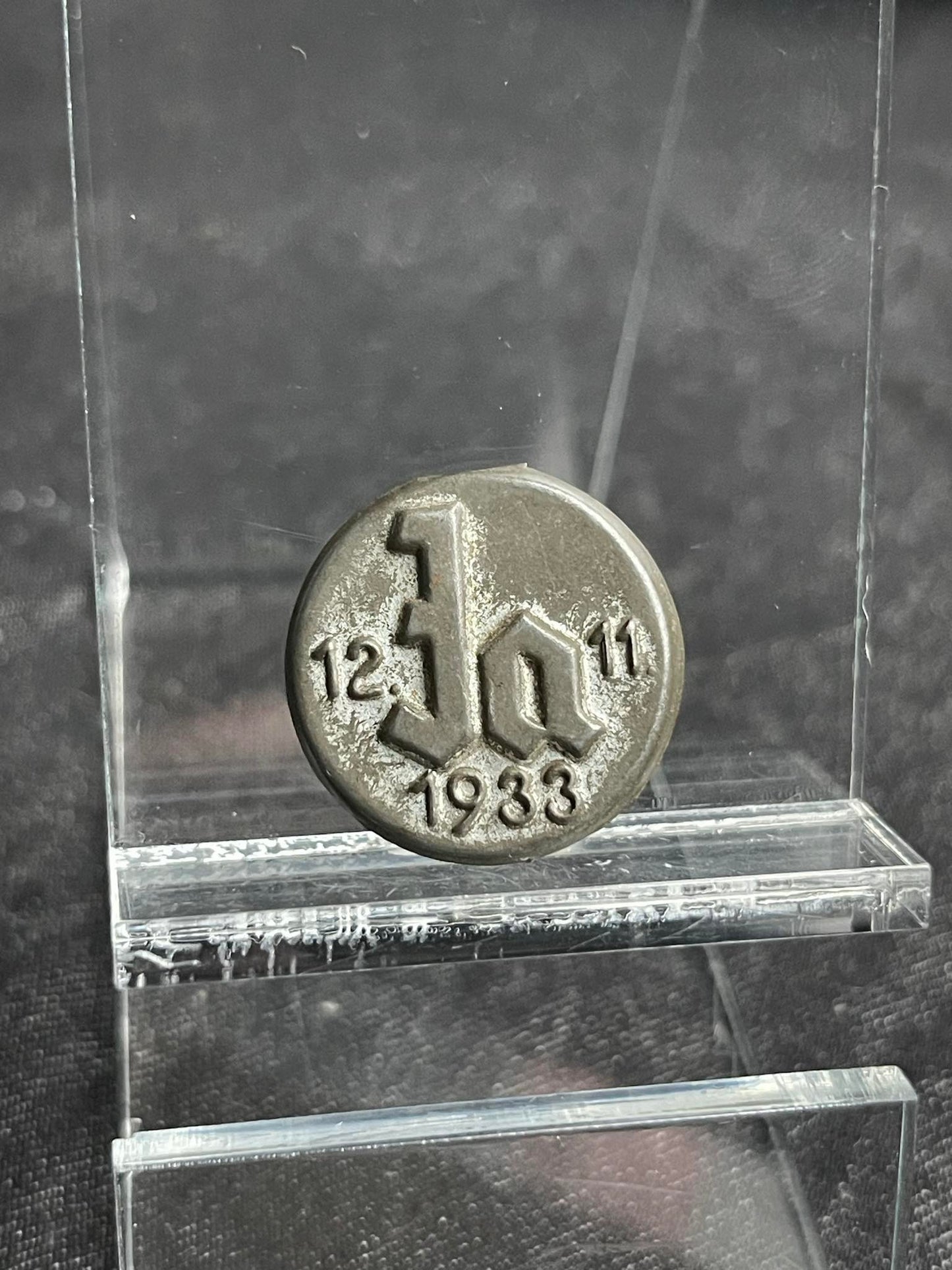 GERMAN WW2 1933 ADOLF HITLER "JA" NOVEMBER 12TH ELECTION PIN