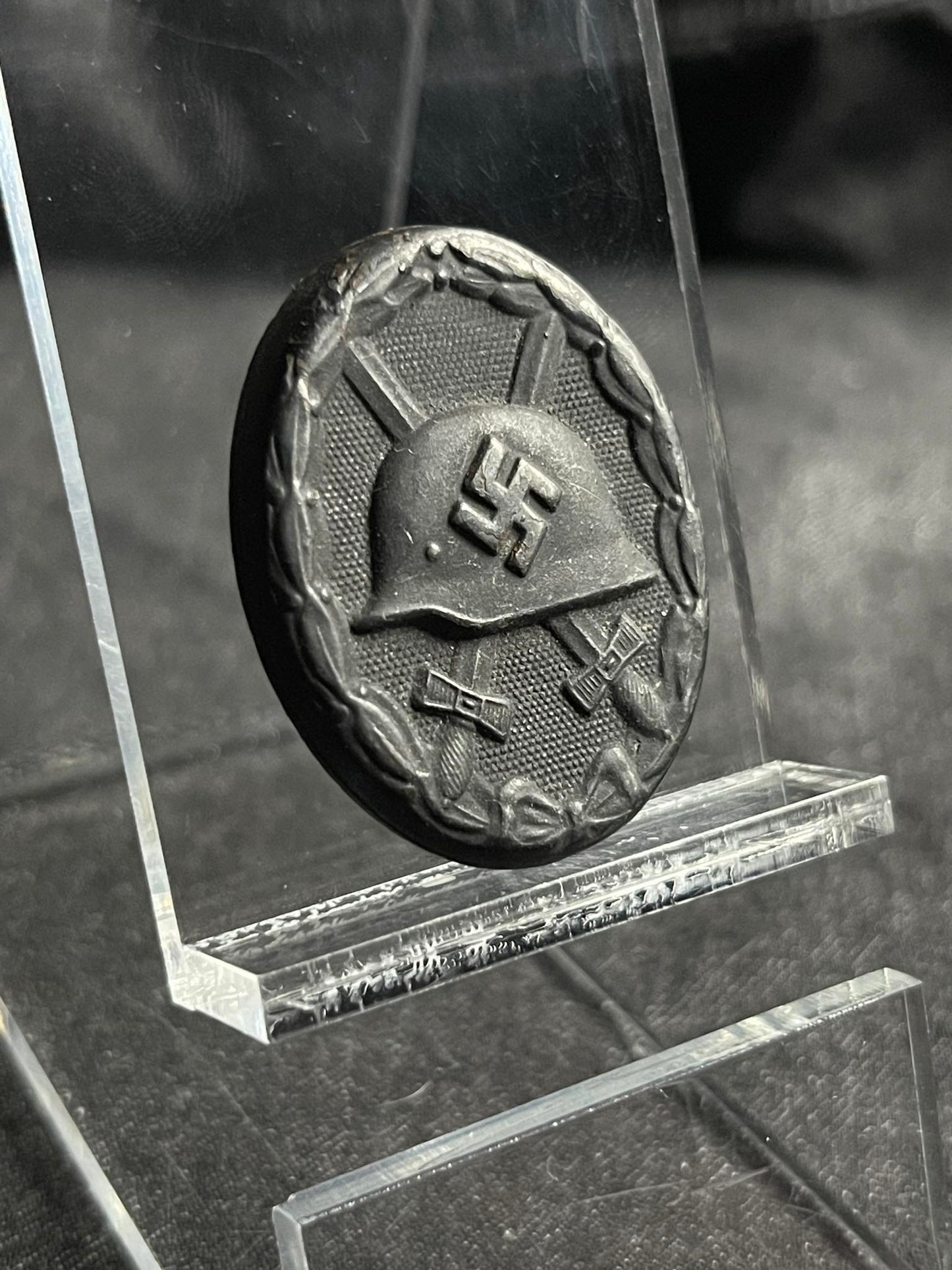 GERMAN WW2 VERWUNDETENABZEICHEN IM SCHWARZ