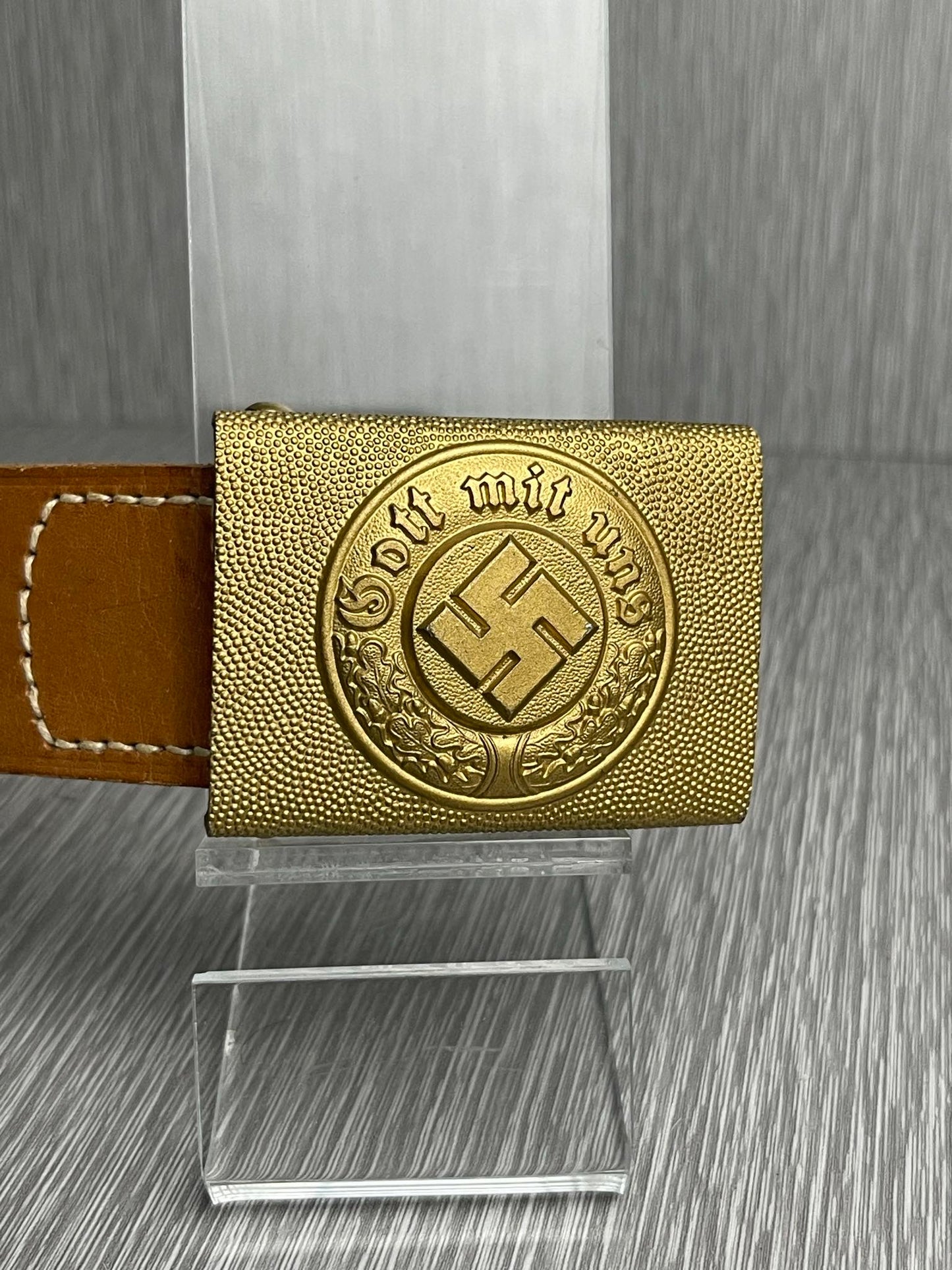 RARE GERMAN WW2 1937 WASSERSCHUTZPOLIZEI BELT BUCKLE BY DRANSFELD & CO.