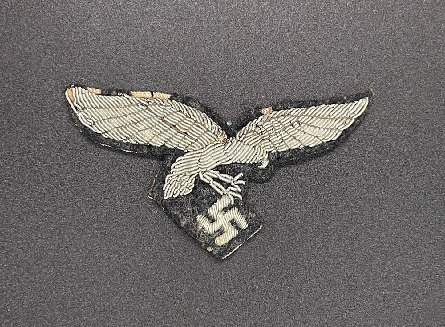 GREMAN WW2 LUFTWAFFE OFFICERS BREAST EAGLE IN BULLION