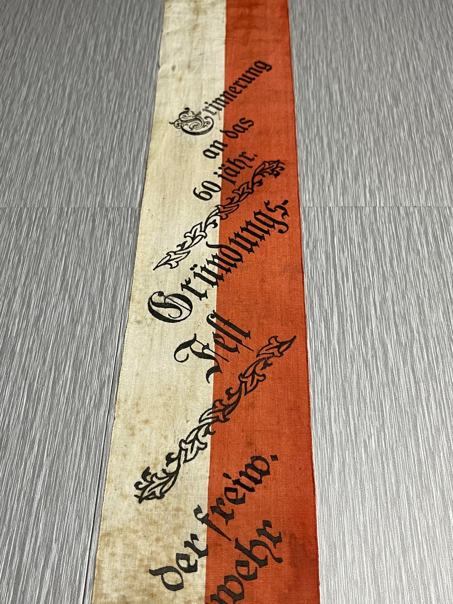 GERMAN WW2 MONDSEE VOLUNTEER FIRE DEPARTMENT 60TH ANNIVERSARY 1929 FLAG/BANNER