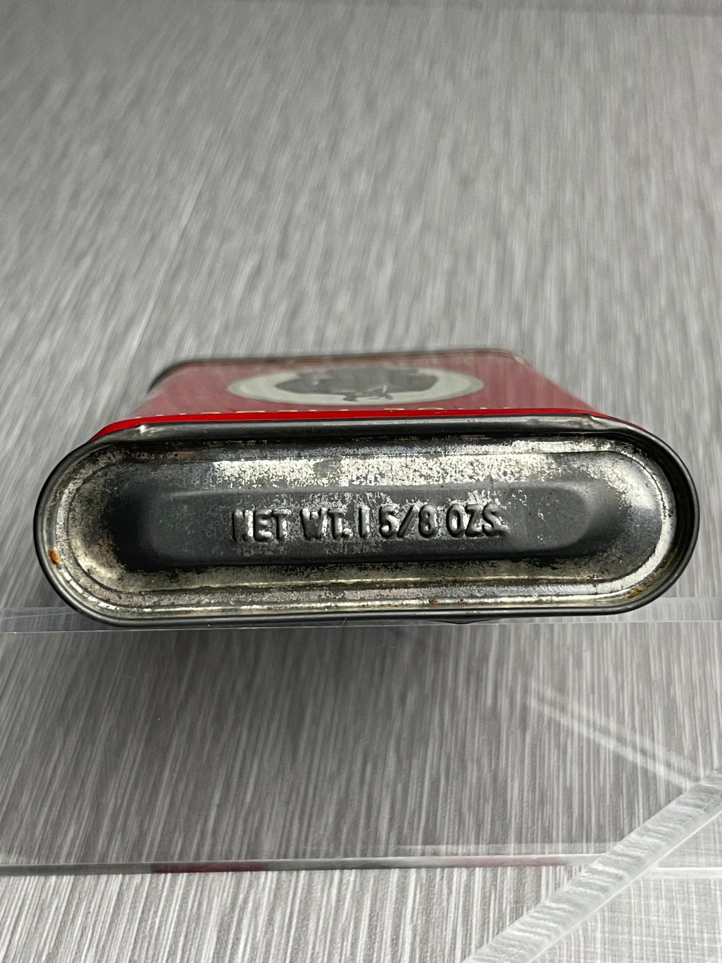 PRINCE ALBERT CRIMP CUT LONG BURNING PIPE & CIGARETTE TOBACCO IN ORIGINAL TIN MID 20TH CENTURY