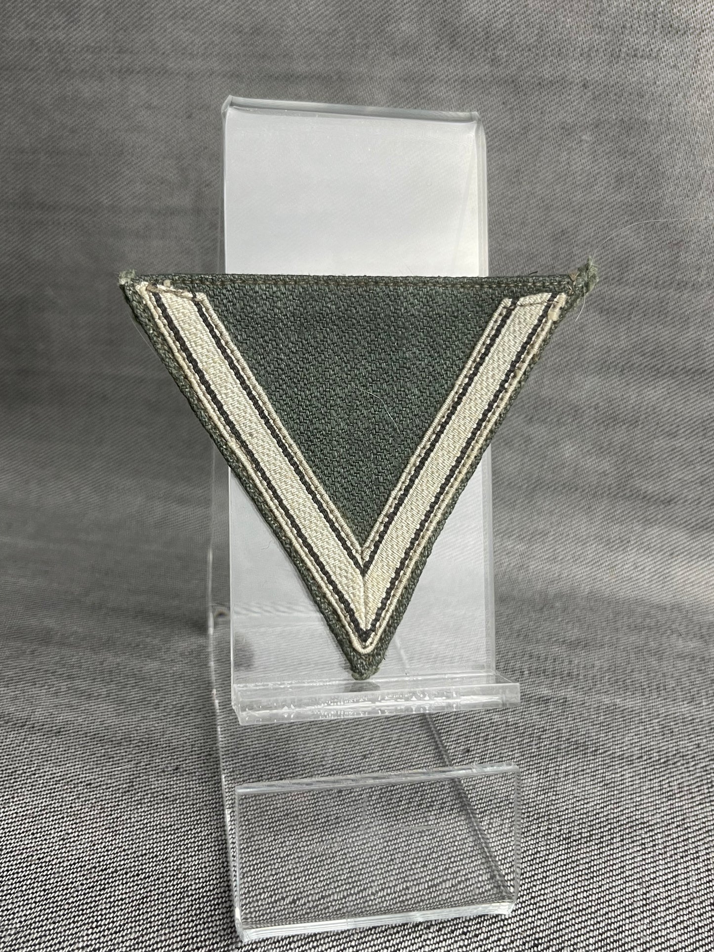 GERMAN WW2 WAFFEN SS STURMMANN RANK CHEVRON ON HBT