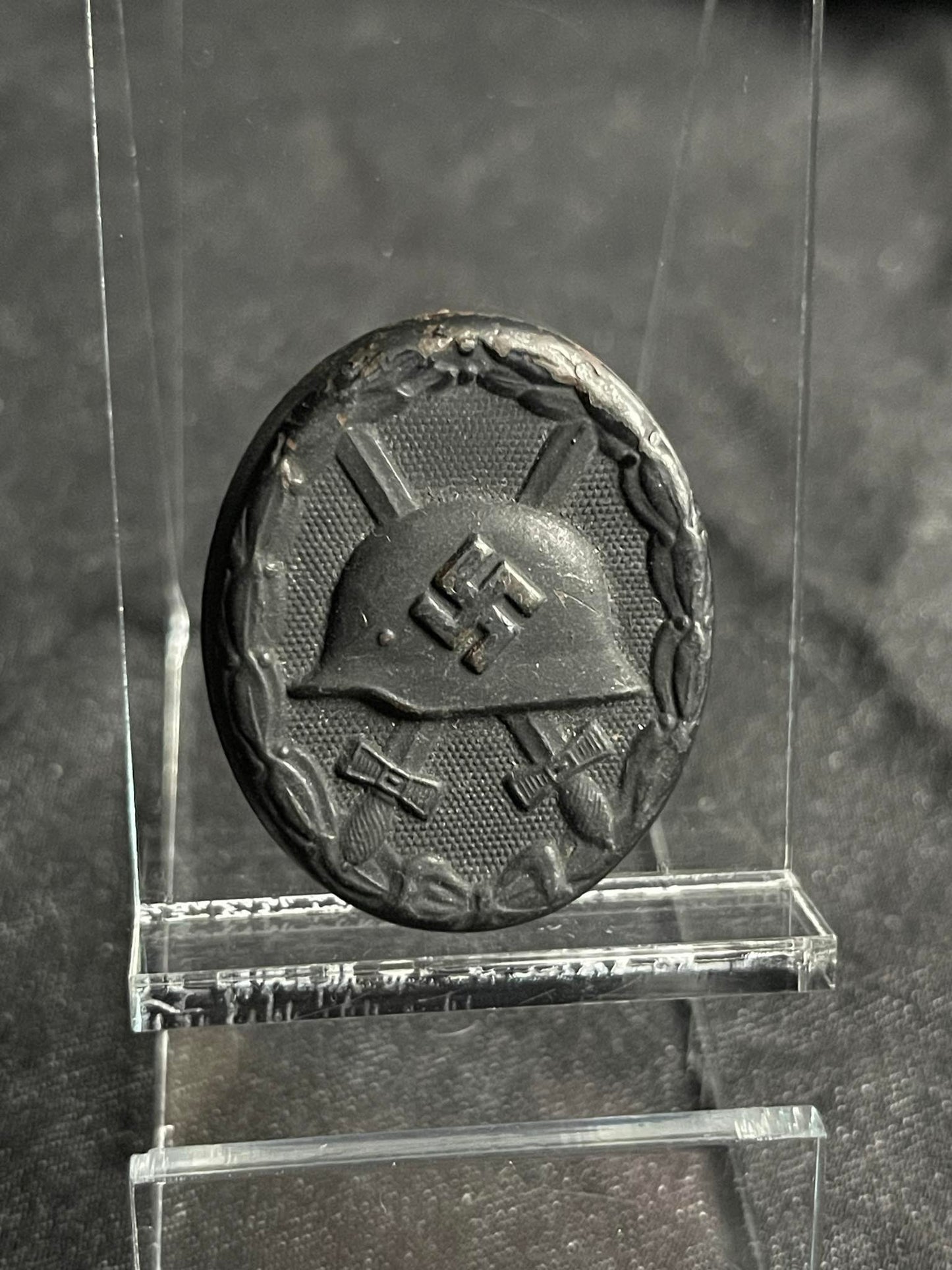 GERMAN WW2 VERWUNDETENABZEICHEN IM SCHWARZ