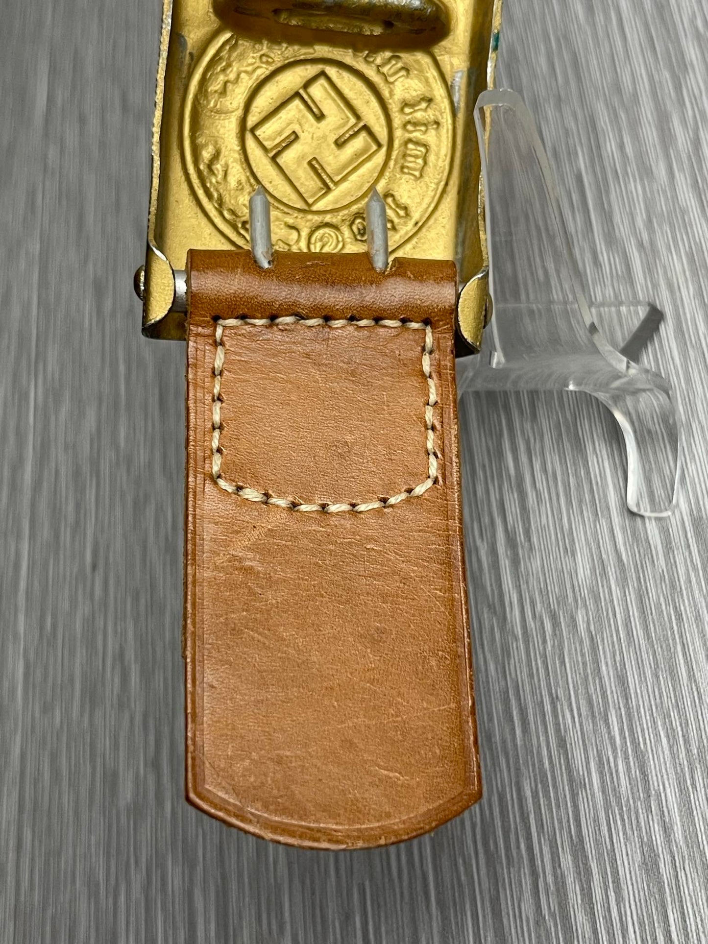 RARE GERMAN WW2 1937 WASSERSCHUTZPOLIZEI BELT BUCKLE BY DRANSFELD & CO.