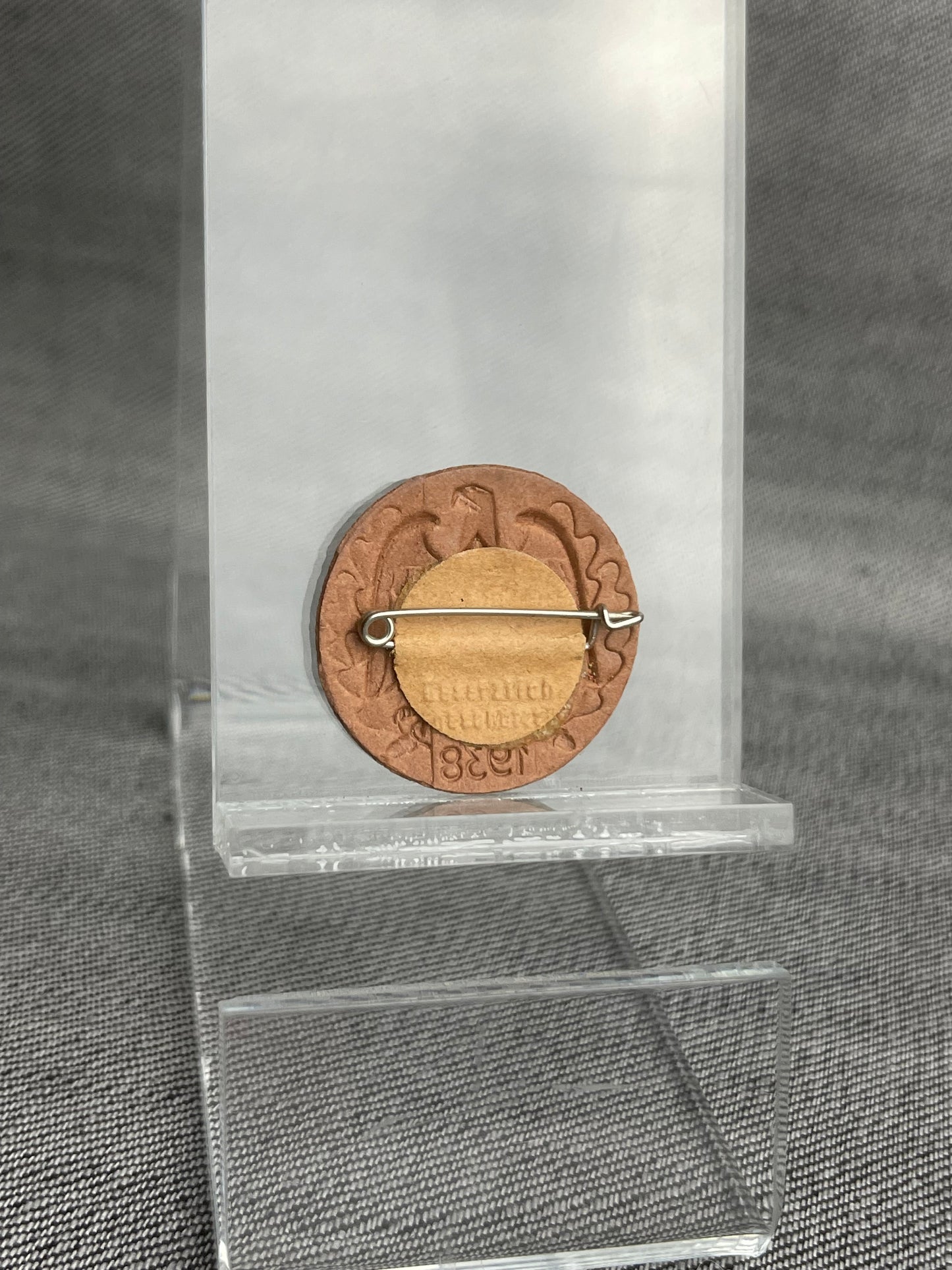 GERMAN WW2 1938 HITLER JUGEND RALLY PRESSED PAPER TINNIE MAKER MARKED