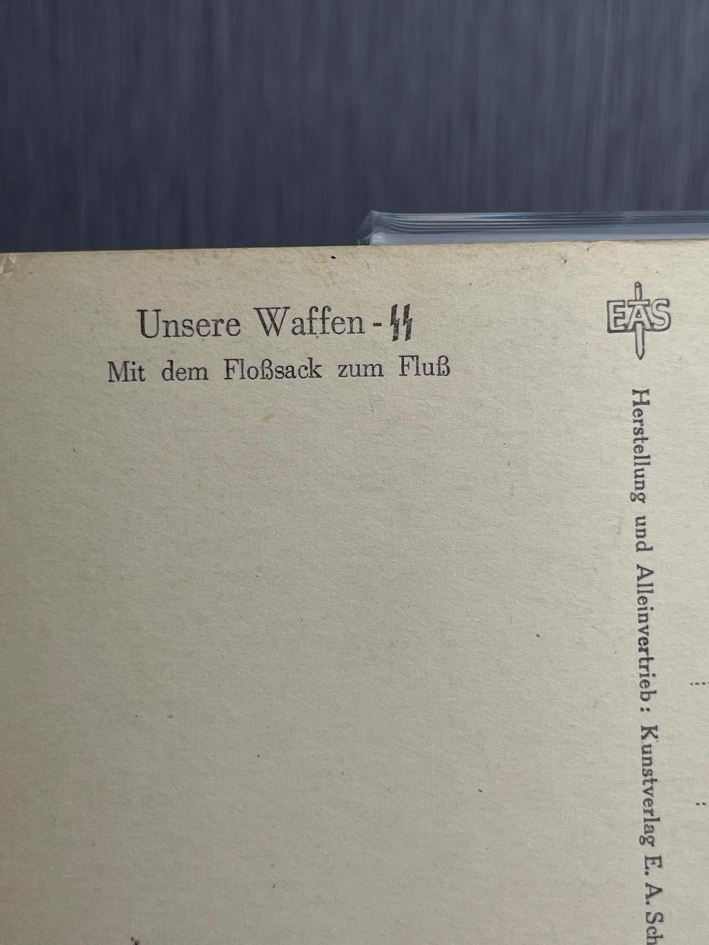GERMAN WW2 WAFFEN-SS IN TRAINING POSTCARD
