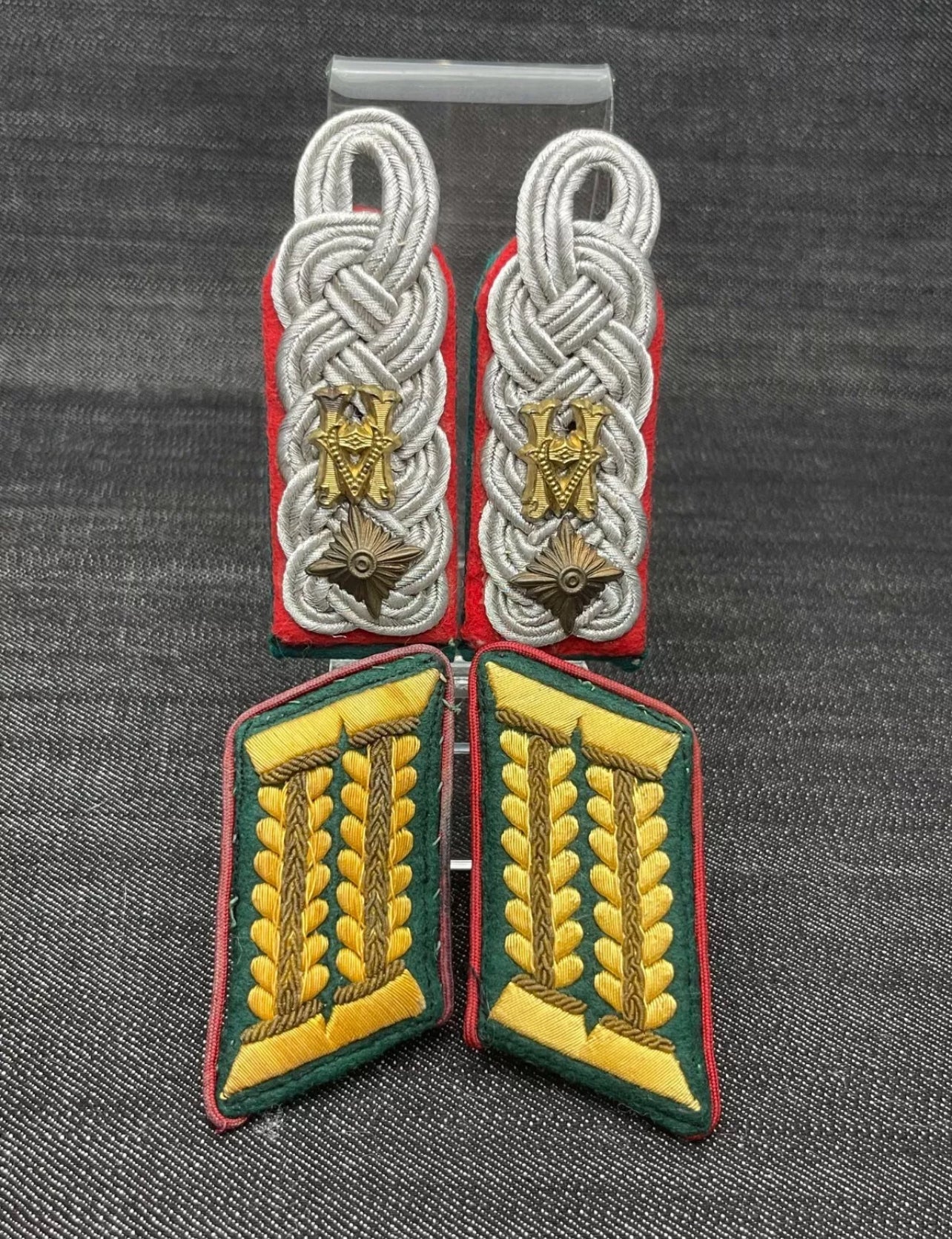 GERMAN WW2 WEHRMACHT MILITÄRBEAMTE UNIFORM MATCHING INSIGNIA SET VERY RARE