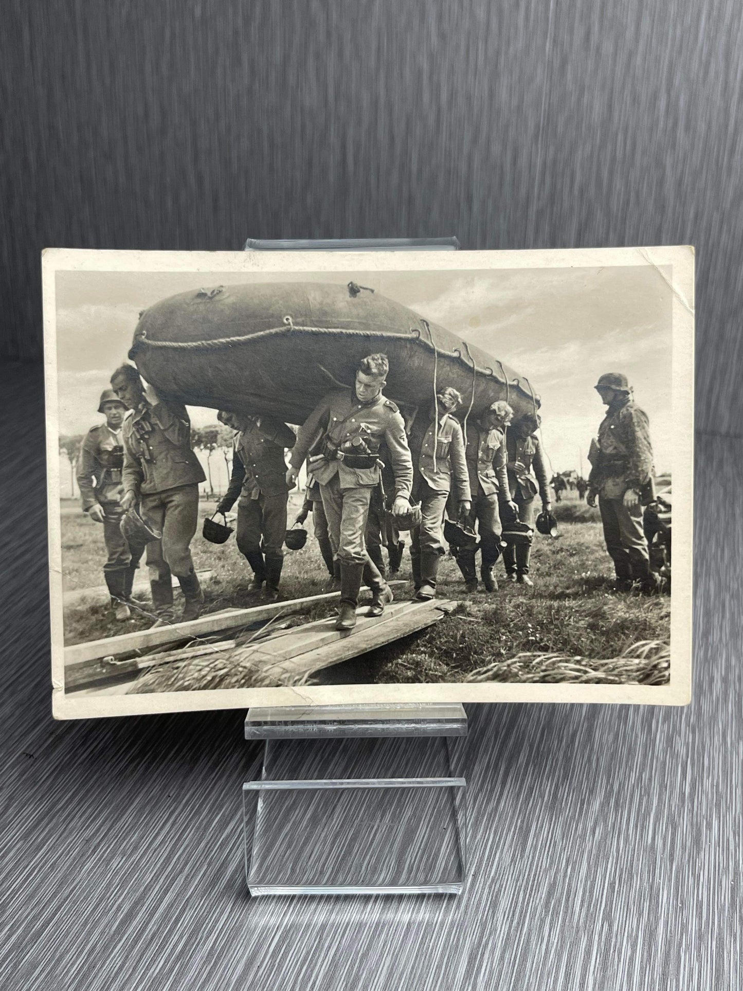 GERMAN WW2 WAFFEN-SS IN TRAINING POSTCARD