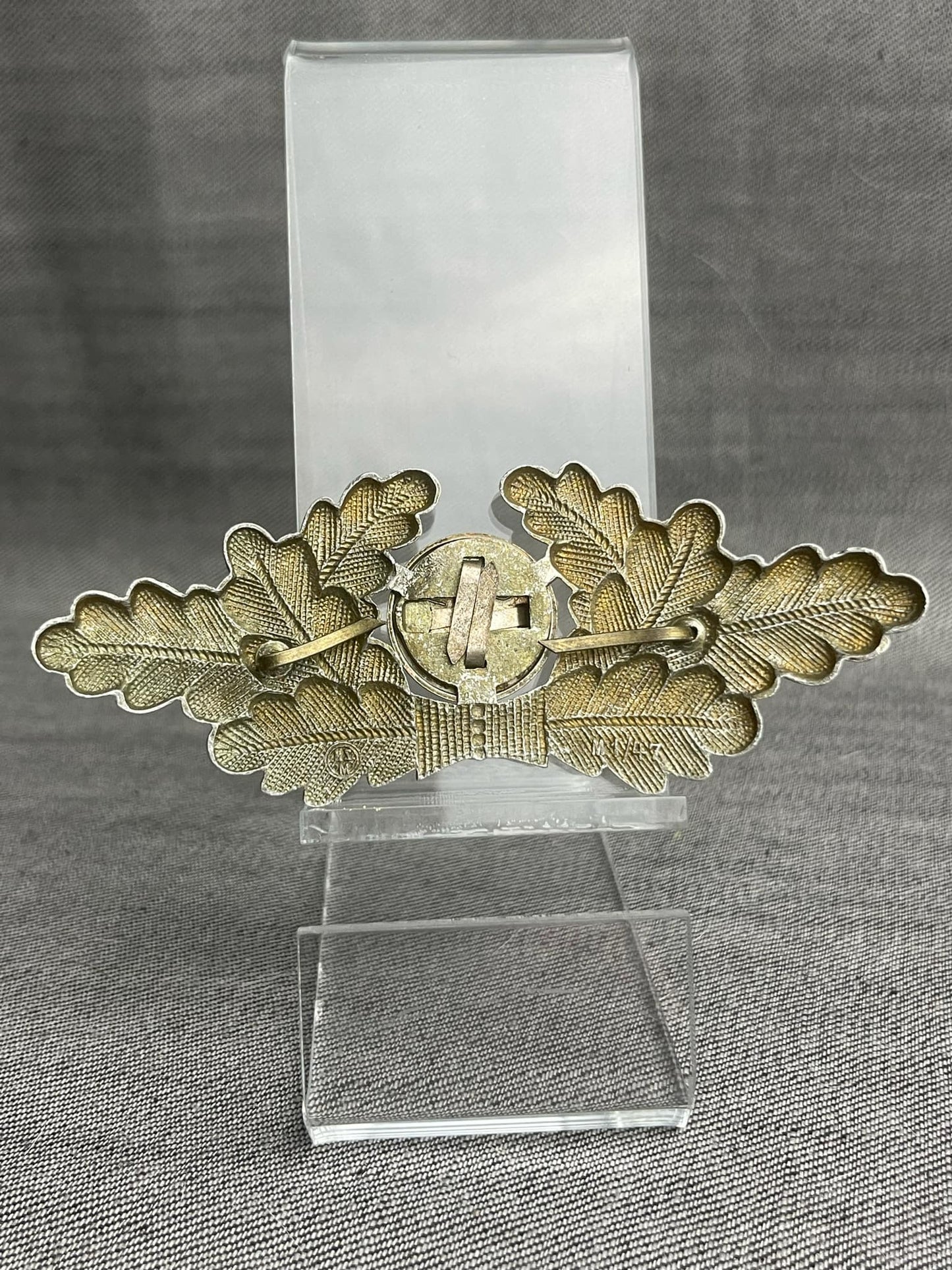 GERMAN WW2 NSDAP VISOR WREATH W/ COCKADE RZM M1/47 MINT