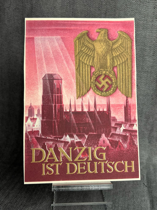 GERMAN WW2 DANZIG IST DEUTSCH KRIEGS W.H.W. POSTCARD