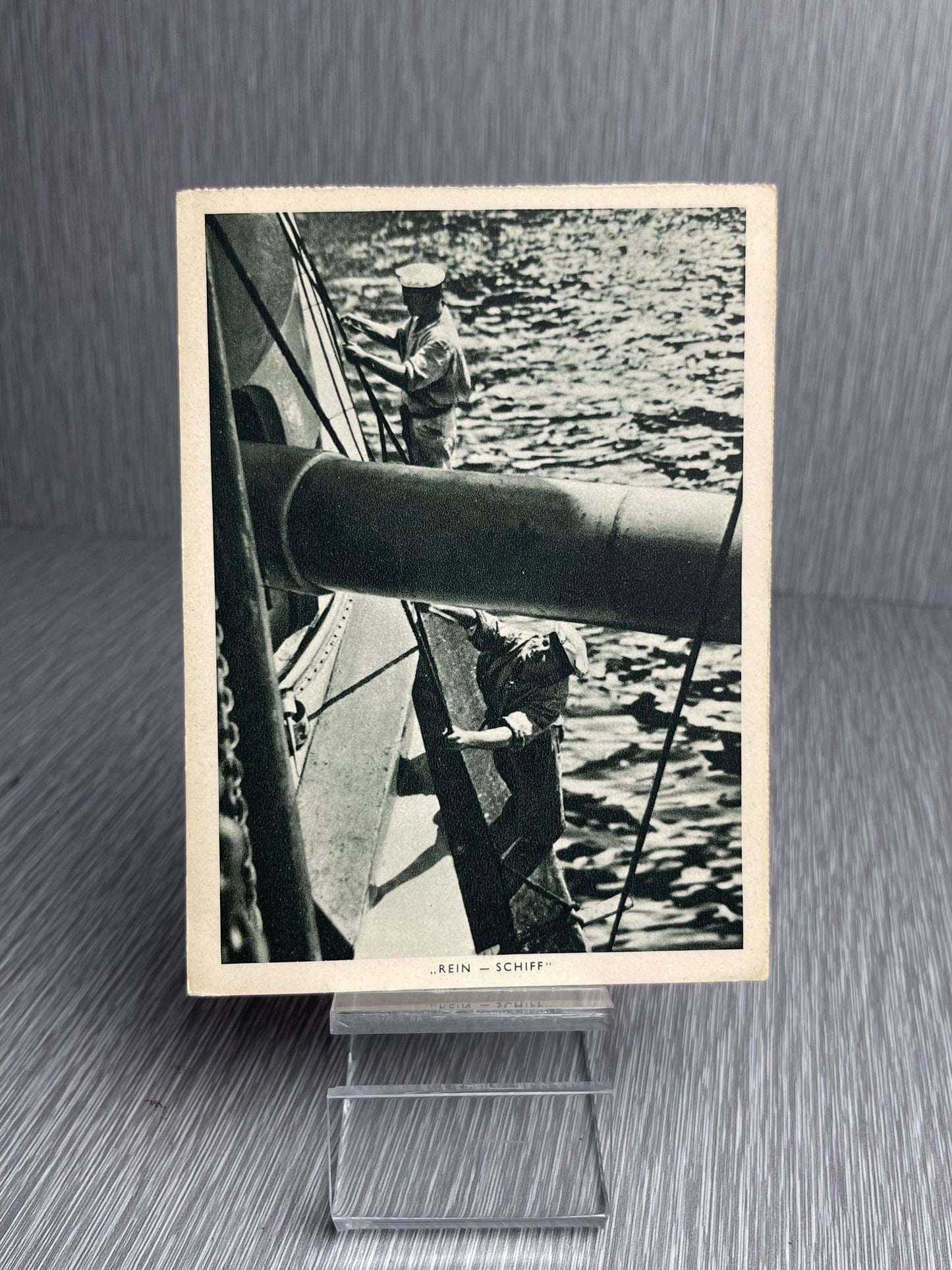GERMAN WW2 KRIEGSMARINE "REIN-SCHIFF" POSTCARD "THE WEHRMACHT ARCHIVES"