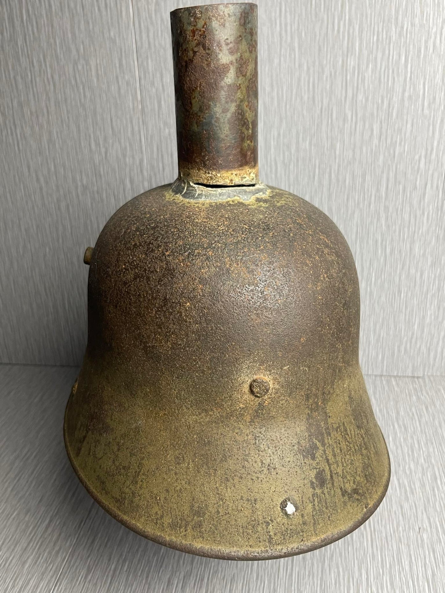 GERMAN WW1 M16 HELMET SIZE 66 INTERESTINGLY RE-PURPOSED