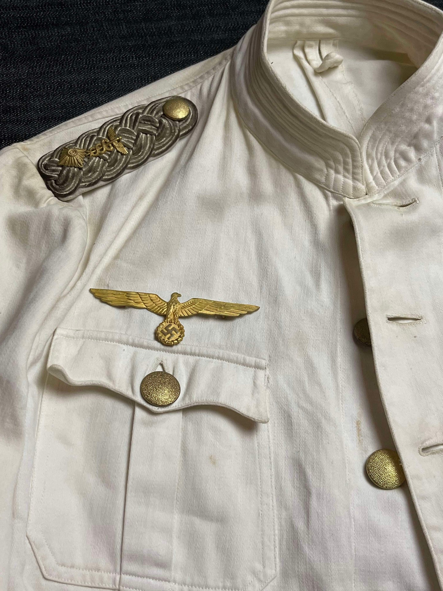 GERMAN WW2 KRIEGSMARINE NORTH SEA FLEET FREGATTENKAPITAN TUNIC - NAMED