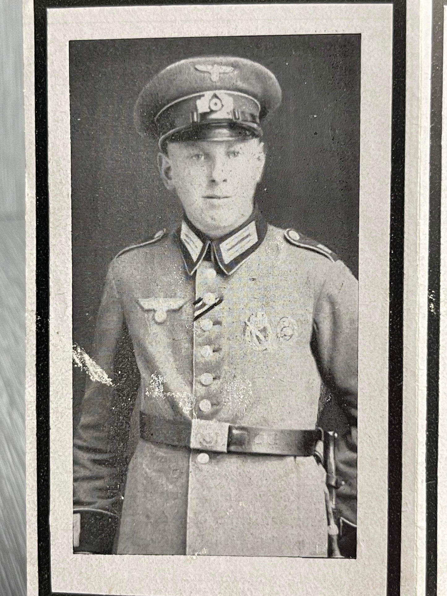 GERMAN WW2 DECORATED HEER INFANTRY GEFREITER DEATH CARD FRANCE SOVIET UNION