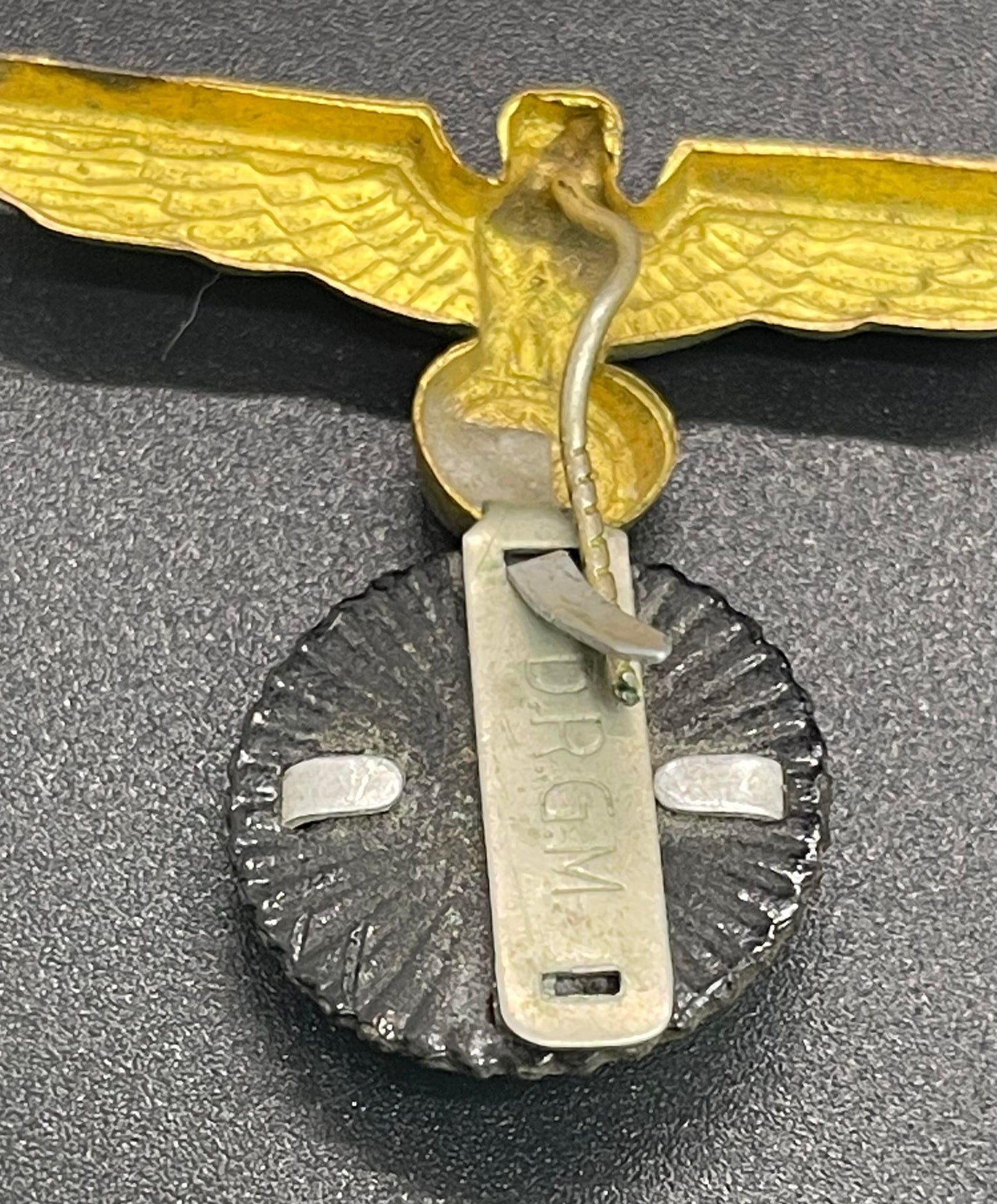 GERMAN WW2 KRIEGSMARINE EM/NCO VISOR CAP EAGLE WITH COCKADE DRGM MARKED