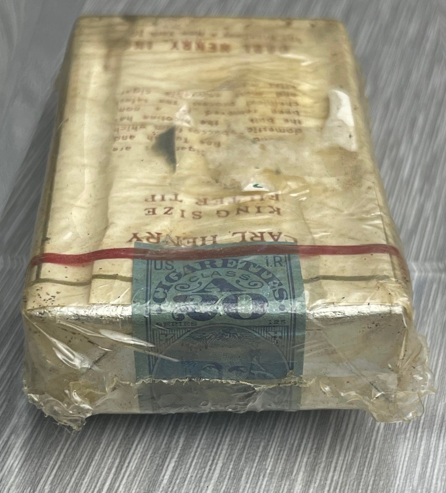 CARL HENRY MID 20TH CENTURY UNOPENED & SEALED PACK OF 20 CIGARETTES
