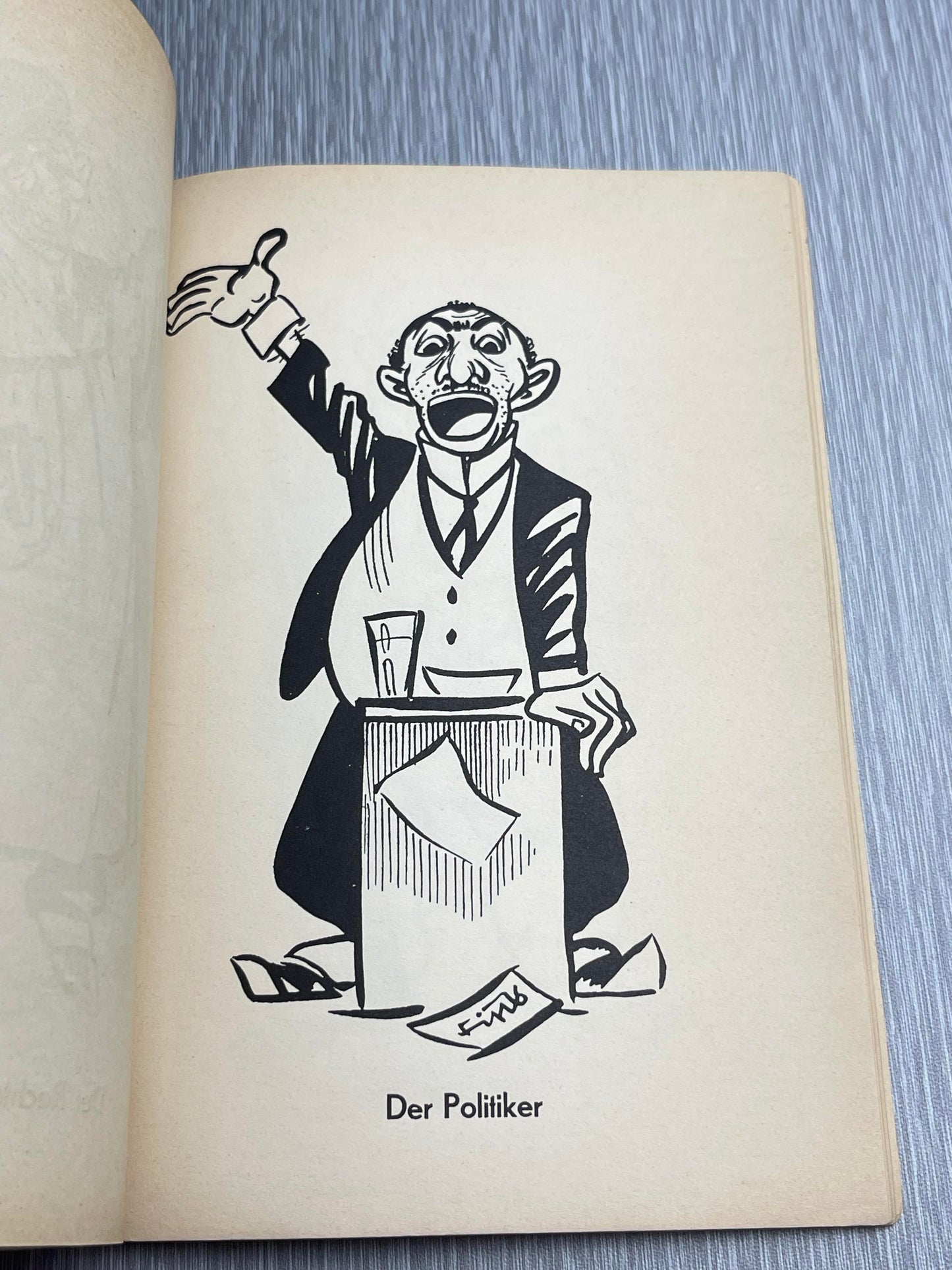 GERMAN WW2 1934 "JUDEN STELLEN SICH VOR" JULIUS STREICHER ANTI-JEWISH BOOK W/ "FIPS" CARTOONS