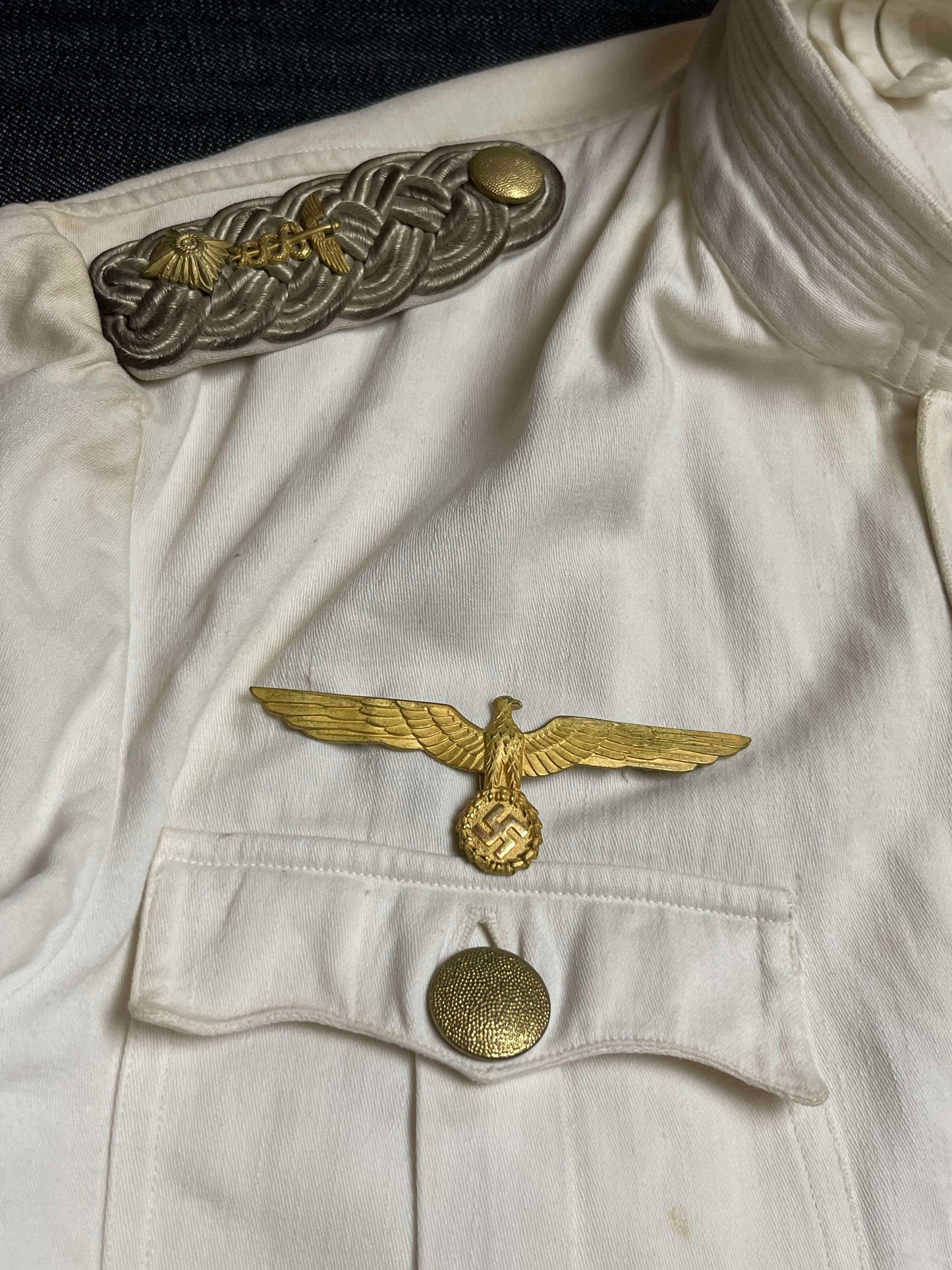 GERMAN WW2 KRIEGSMARINE NORTH SEA FLEET FREGATTENKAPITAN TUNIC - NAMED