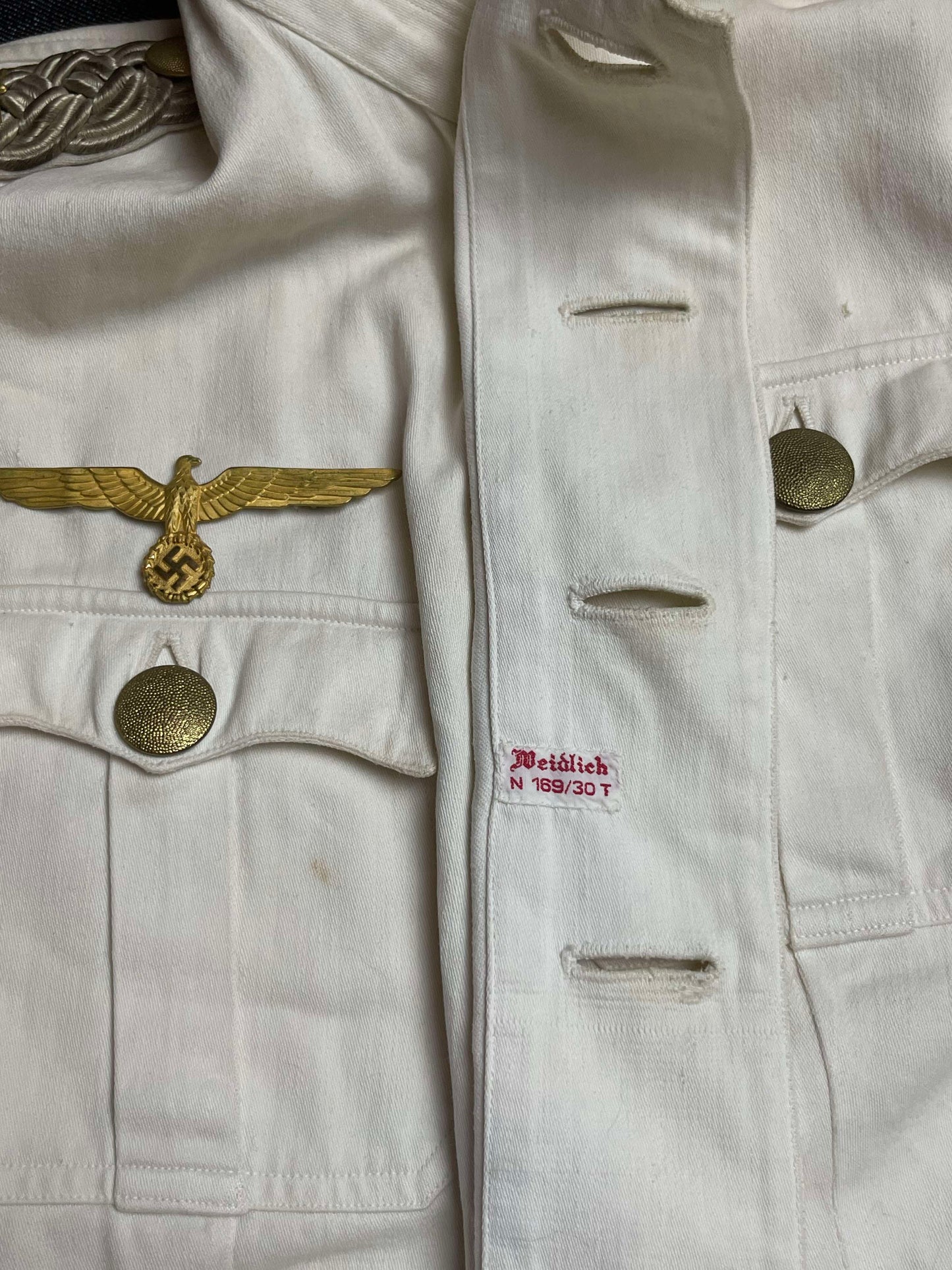 GERMAN WW2 KRIEGSMARINE NORTH SEA FLEET FREGATTENKAPITAN TUNIC - NAMED
