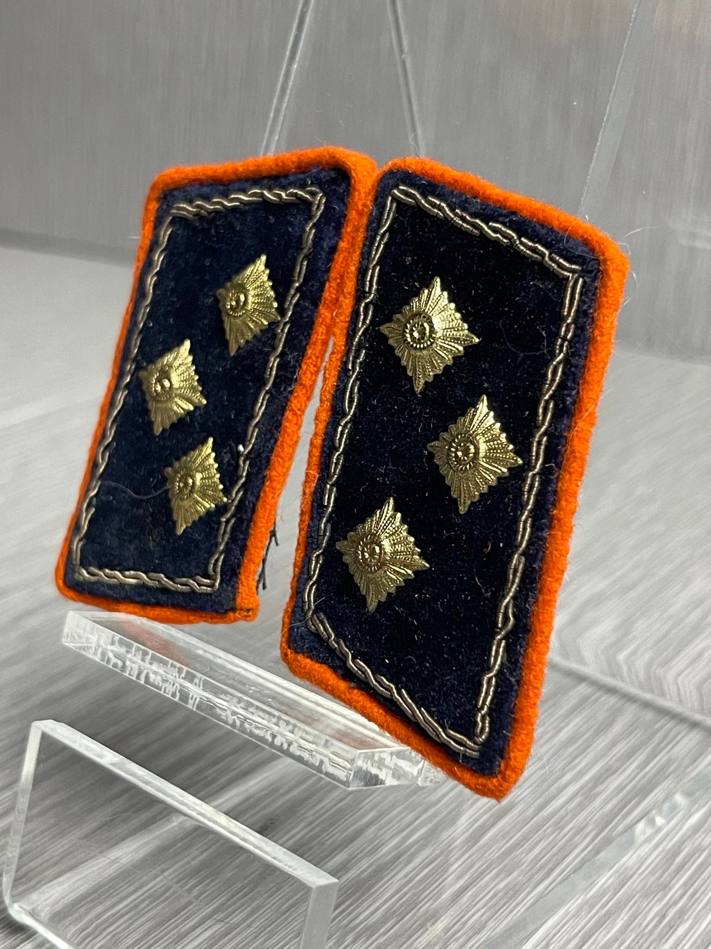 RARE GERMAN WW2 REICHSPOST OFFICER UNIFORM MATCHING COLLAR TAB SET