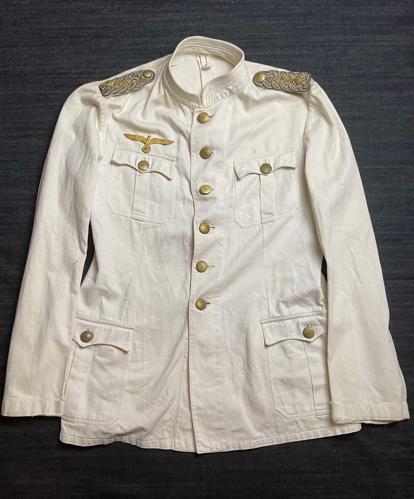 GERMAN WW2 KRIEGSMARINE NORTH SEA FLEET FREGATTENKAPITAN TUNIC - NAMED