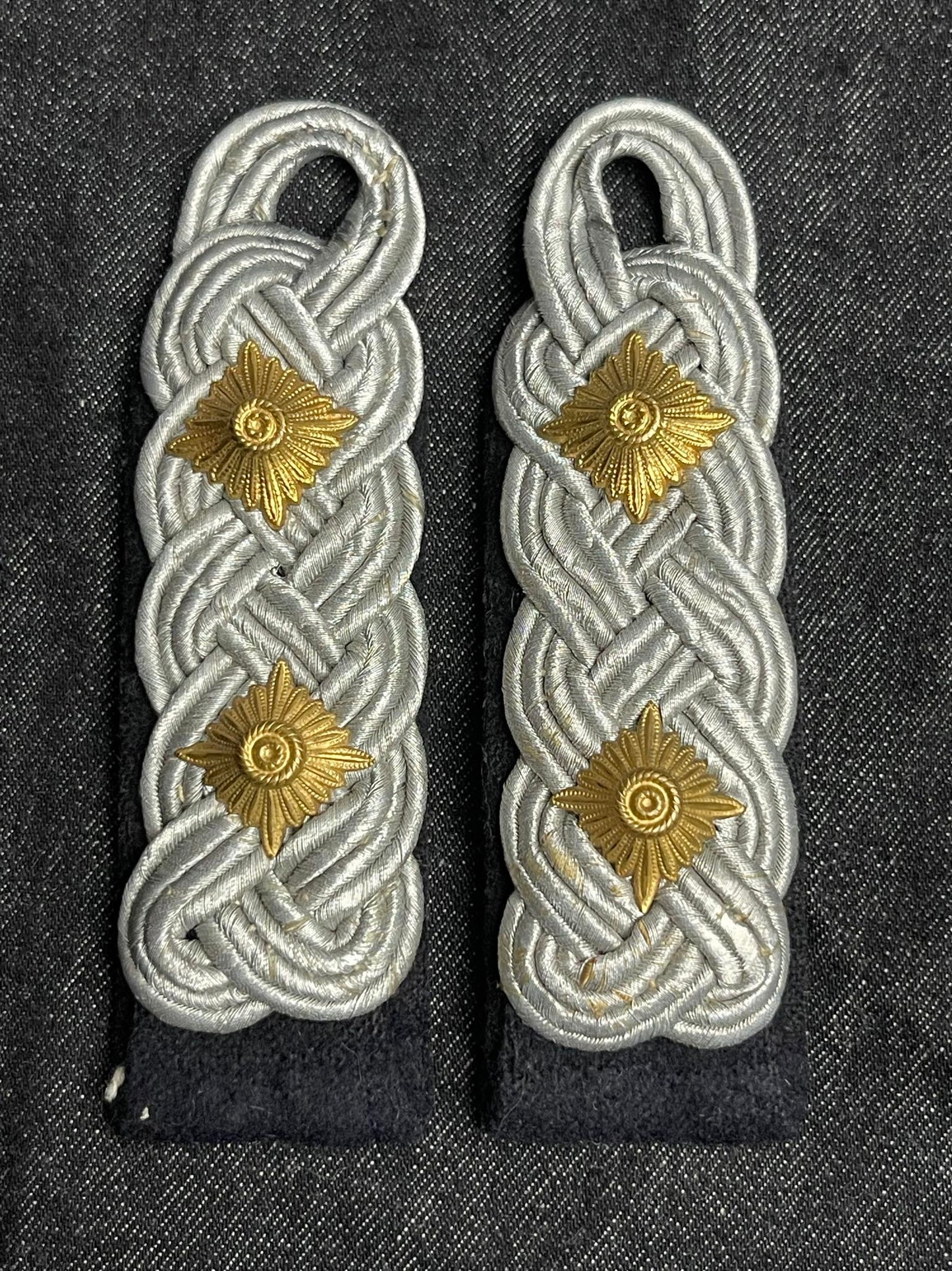 GERMAN WW2 HEER OBERSTLEUTNANT PIONEER MATCHING SET OF SHOULDER BOARDS