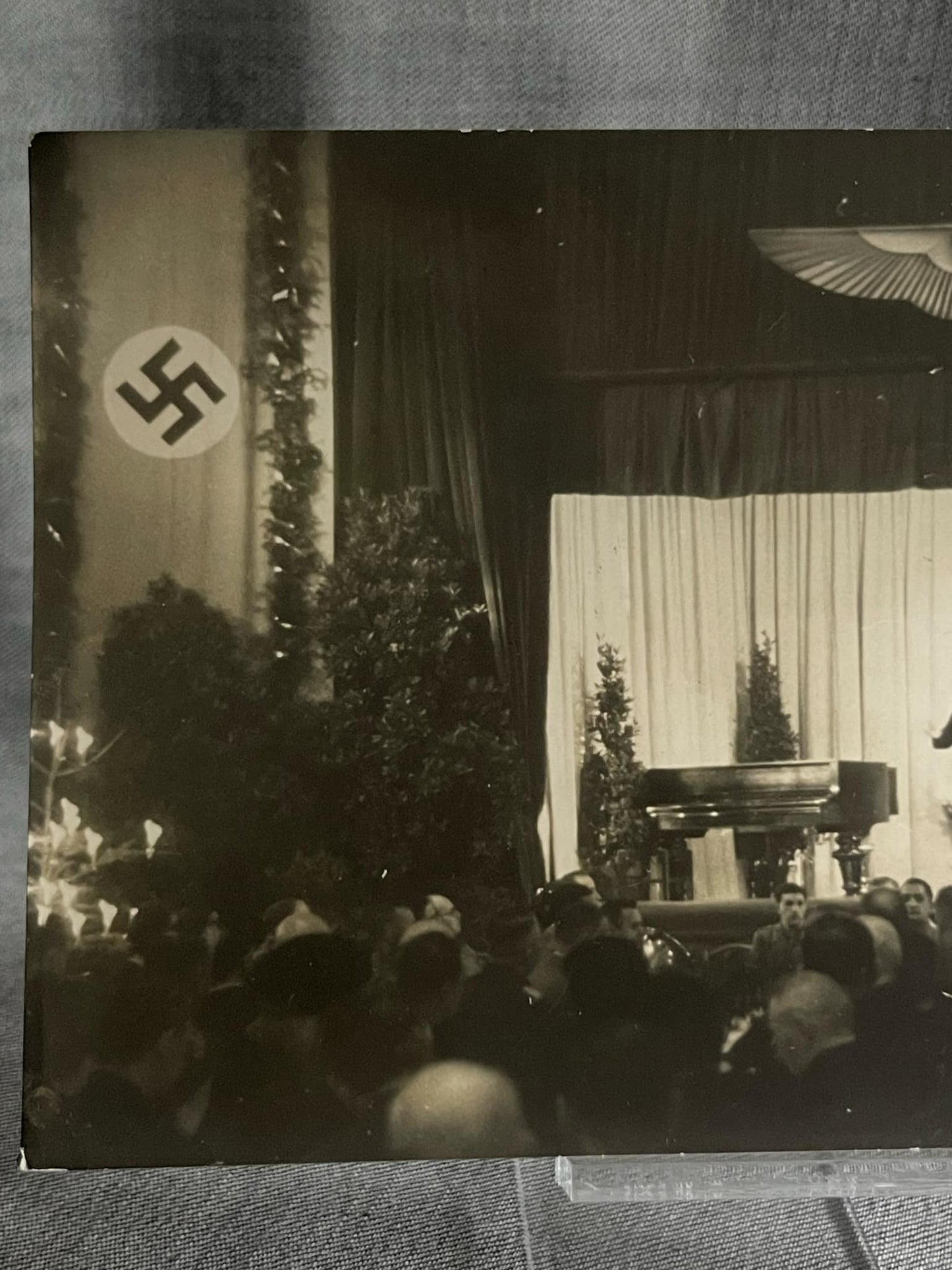 GERMAN WW2 NSDAP CHRISTMAS MEETING ORIGINAL PERIOD LARGE PHOTO
