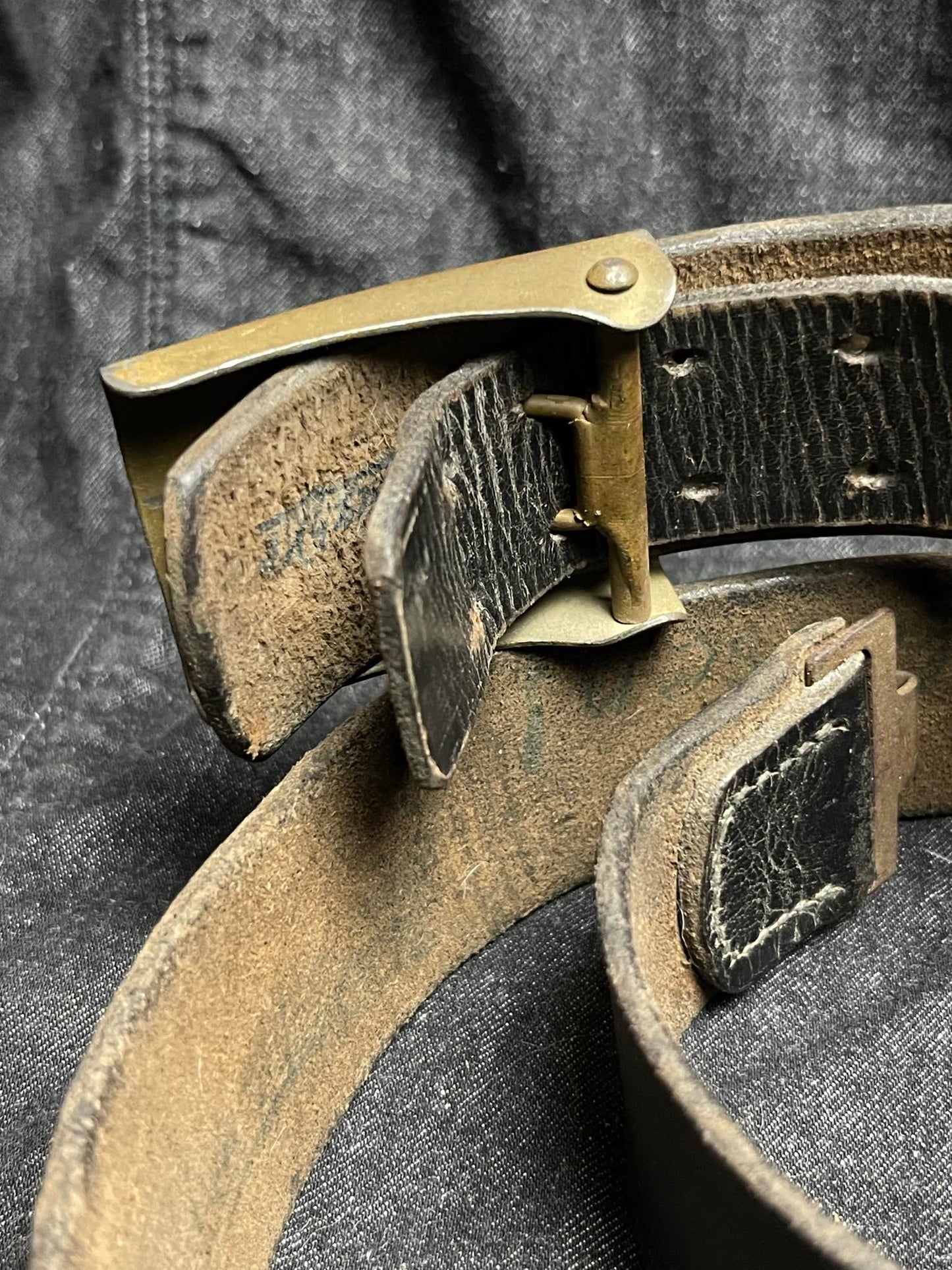 GERMAN WW1 IMPERIAL GERMAN BELT & BUCKLE NAMED W/ SOLDIERS BATTLE POEM