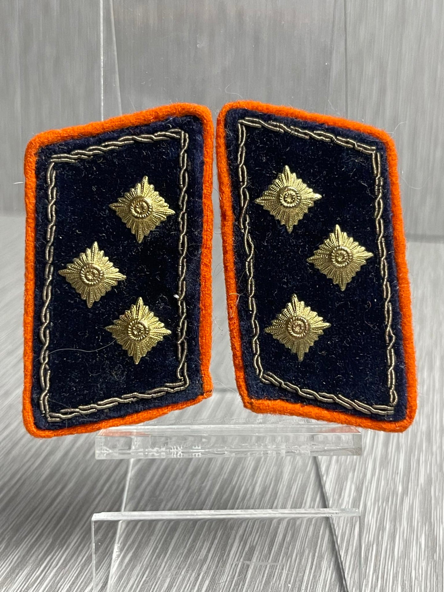 RARE GERMAN WW2 REICHSPOST OFFICER UNIFORM MATCHING COLLAR TAB SET