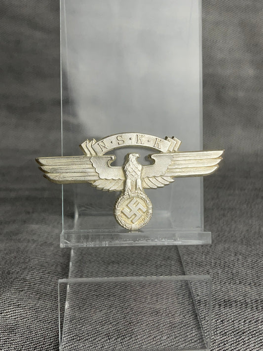 GERMAN WW2 NSKK KEPI/ VISOR EAGLE MARKED RZM M1/52