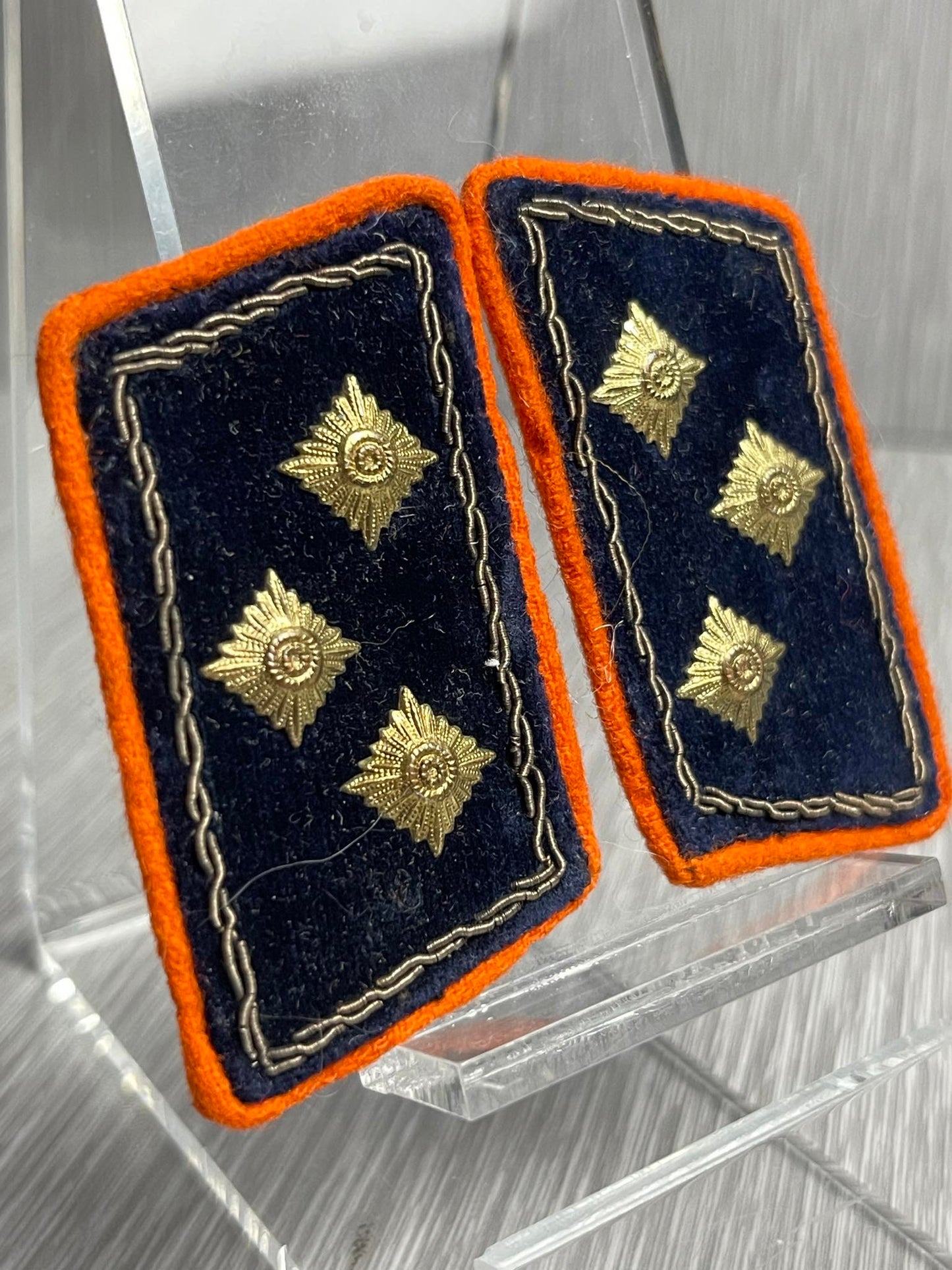 RARE GERMAN WW2 REICHSPOST OFFICER UNIFORM MATCHING COLLAR TAB SET