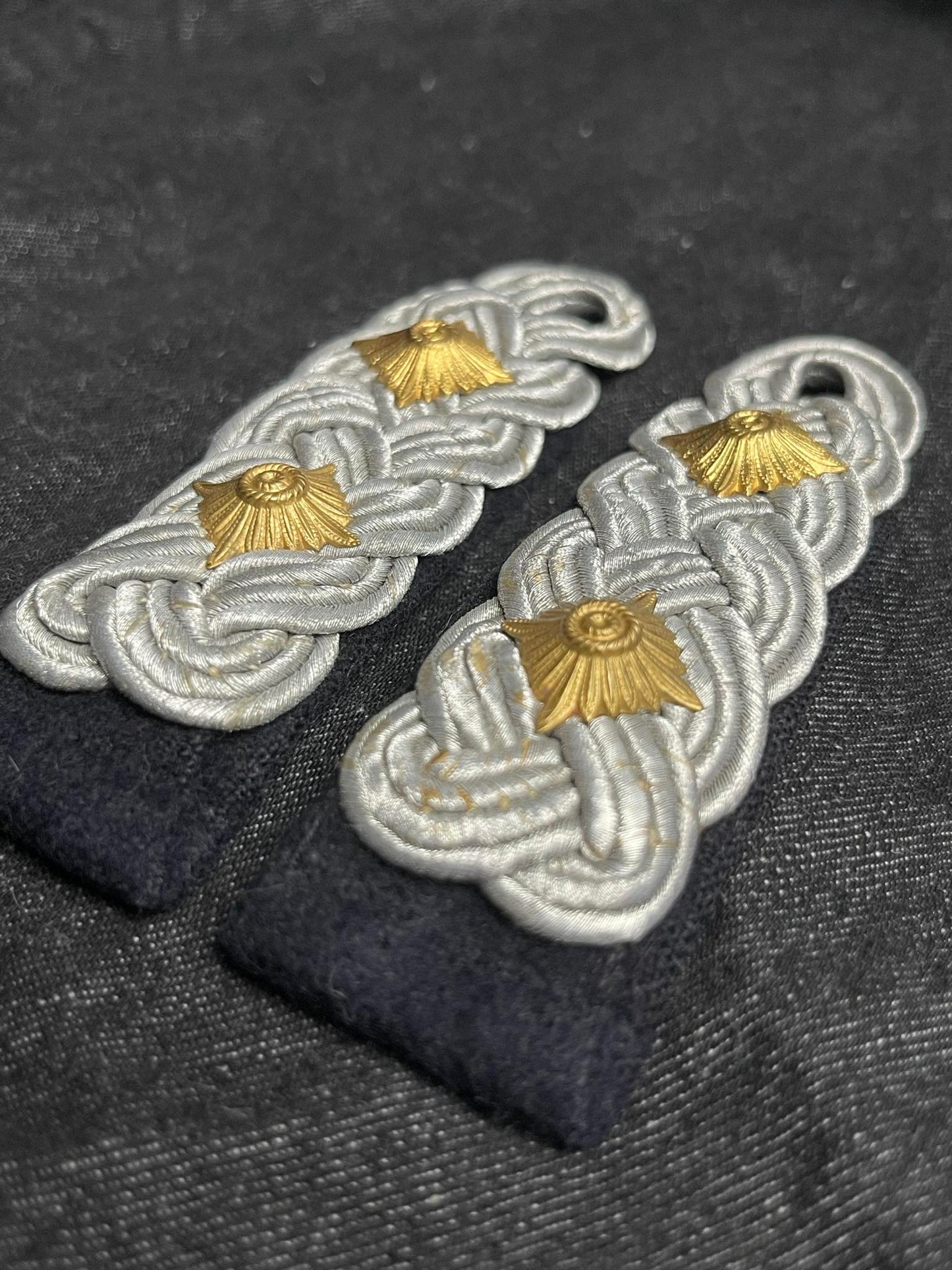 GERMAN WW2 HEER OBERSTLEUTNANT PIONEER MATCHING SET OF SHOULDER BOARDS