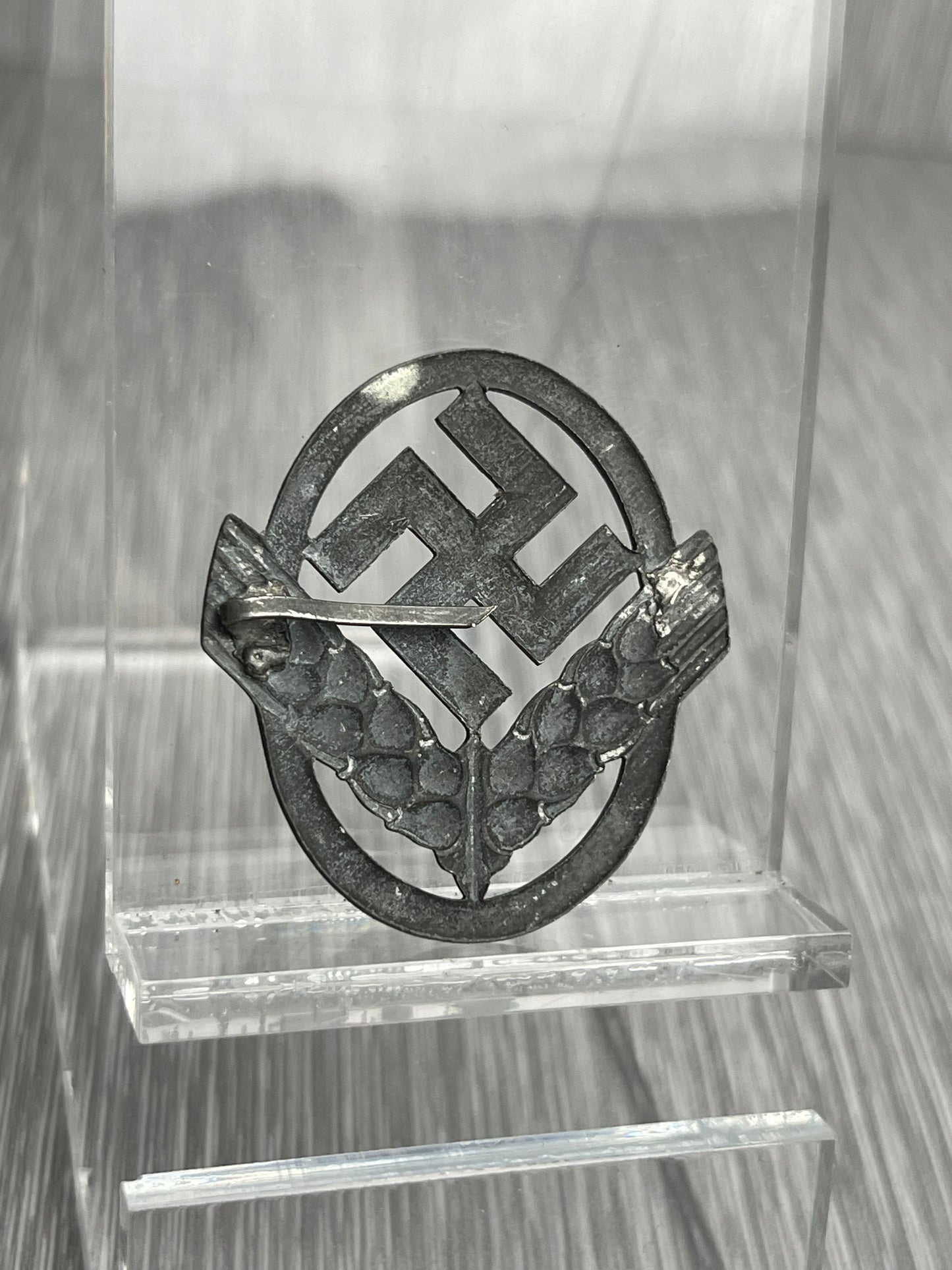 GERMAN WW2 RADwJ FEMALE WAR HELPER CAP BADGE