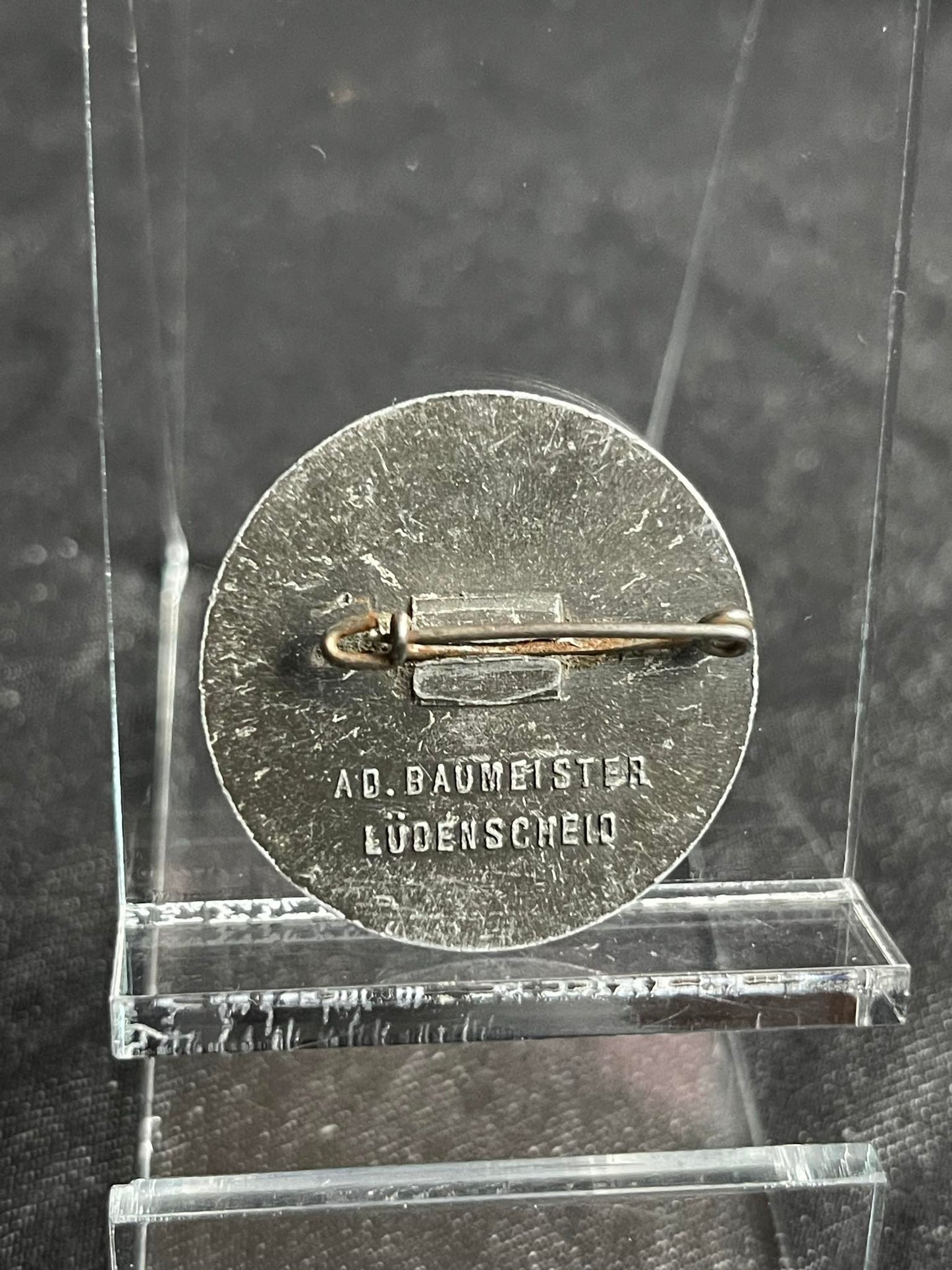 GERMAN WW2 'TAG DER ARBEIT 1936' TINNIE BY AD. BAUMEISTER