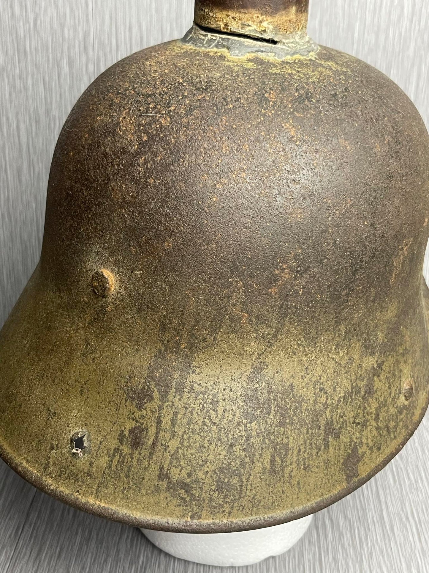 GERMAN WW1 M16 HELMET SIZE 66 INTERESTINGLY RE-PURPOSED