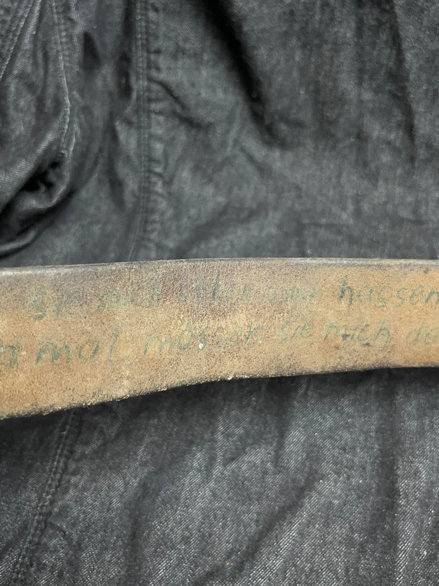 GERMAN WW1 IMPERIAL GERMAN BELT & BUCKLE NAMED W/ SOLDIERS BATTLE POEM