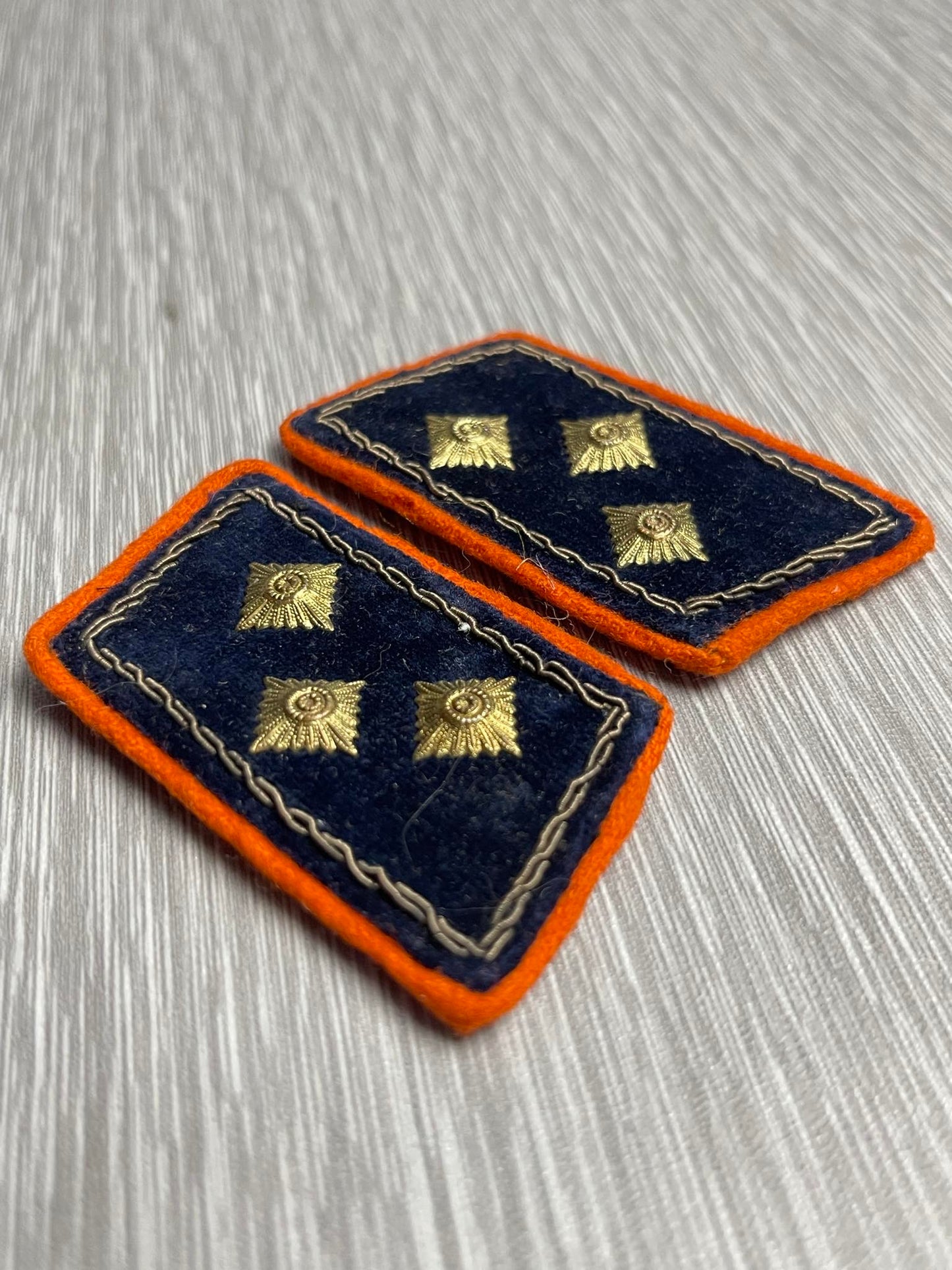 RARE GERMAN WW2 REICHSPOST OFFICER UNIFORM MATCHING COLLAR TAB SET