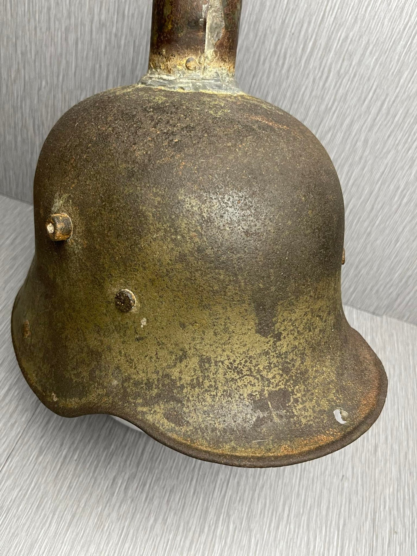 GERMAN WW1 M16 HELMET SIZE 66 INTERESTINGLY RE-PURPOSED